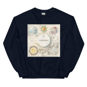 Sun-Moon Print Unisex Sweatshirt