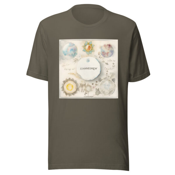 Sun-Moon Print Unisex T-shirt：圖片 4