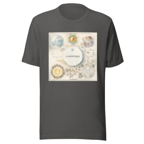 Sun-Moon Print Unisex T-shirt：圖片 3