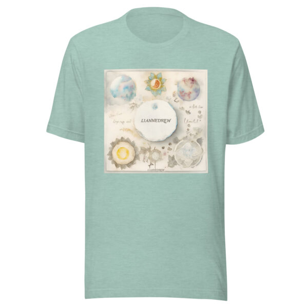 Sun-Moon Print Unisex T-shirt：圖片 6