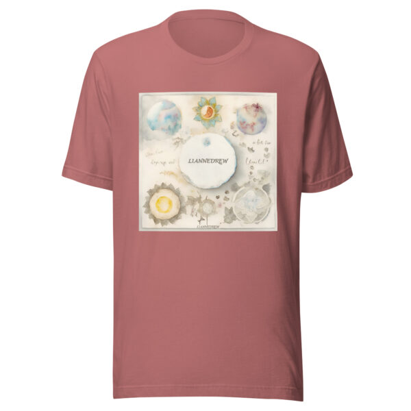Sun-Moon Print Unisex T-shirt：圖片 5