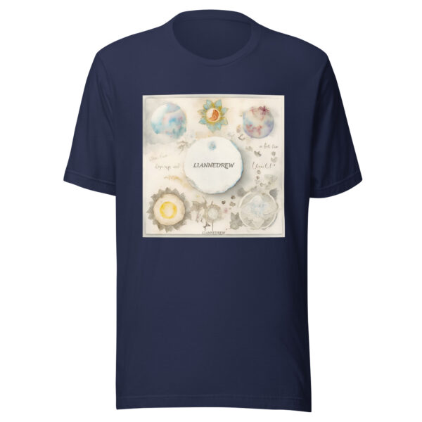Sun-Moon Print Unisex T-shirt：圖片 2
