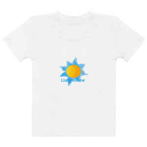 Women's blue flower T-shirt