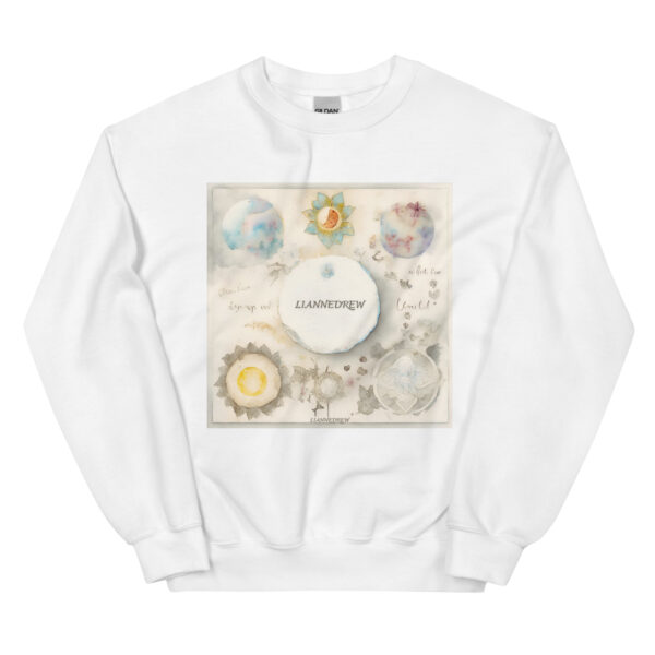 Sun-Moon Print Unisex Sweatshirt：圖片 8